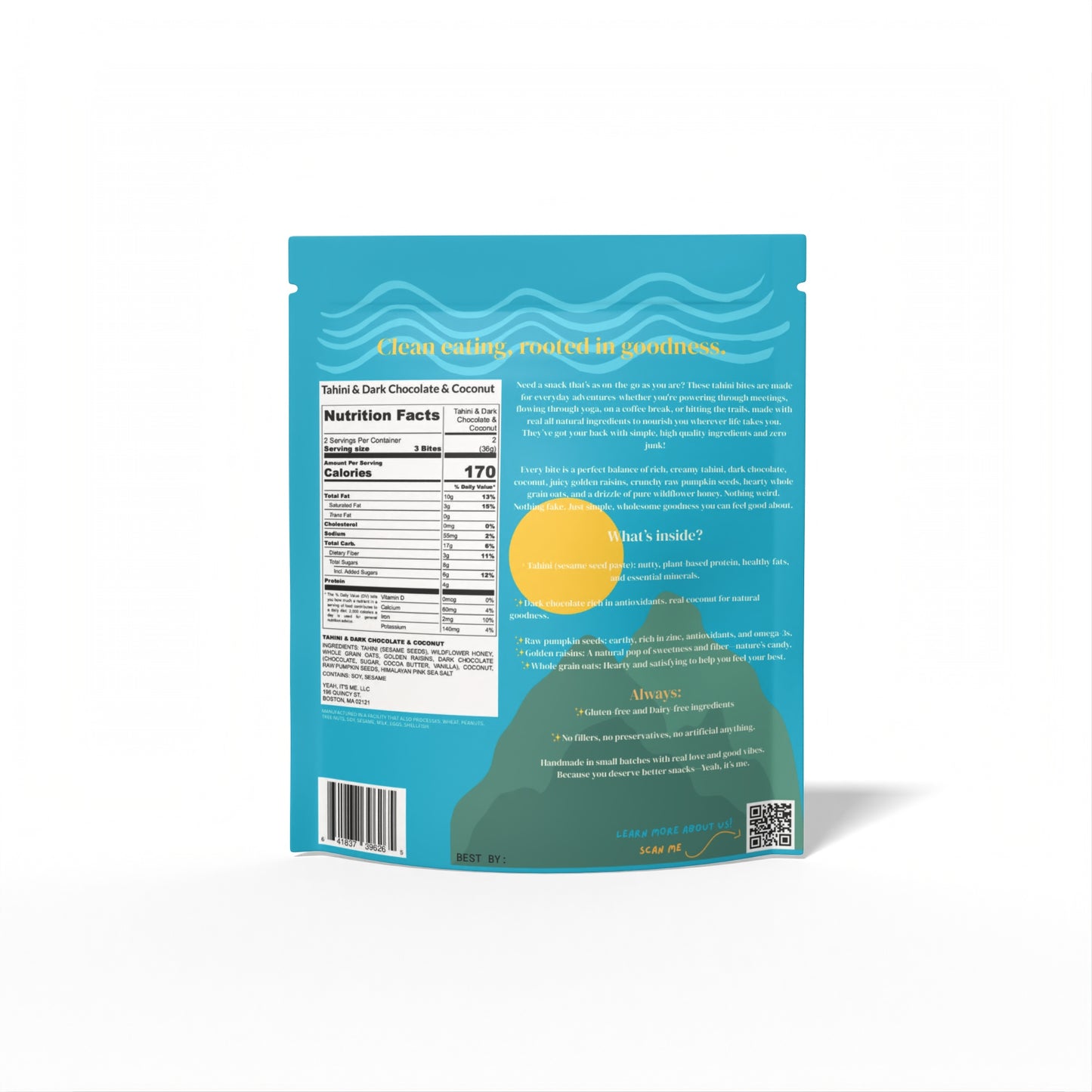 *DARK MATTER* Tahini + Coconut+ Dark Chocolate (3 PACK)